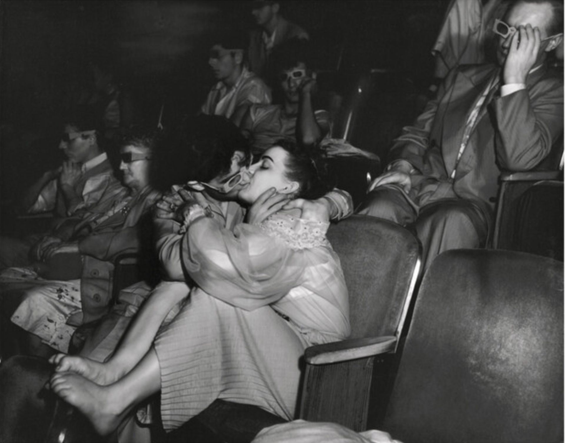 Weegee, Arthur Fellig, "Lovers, Palace Theater, 1945" Print