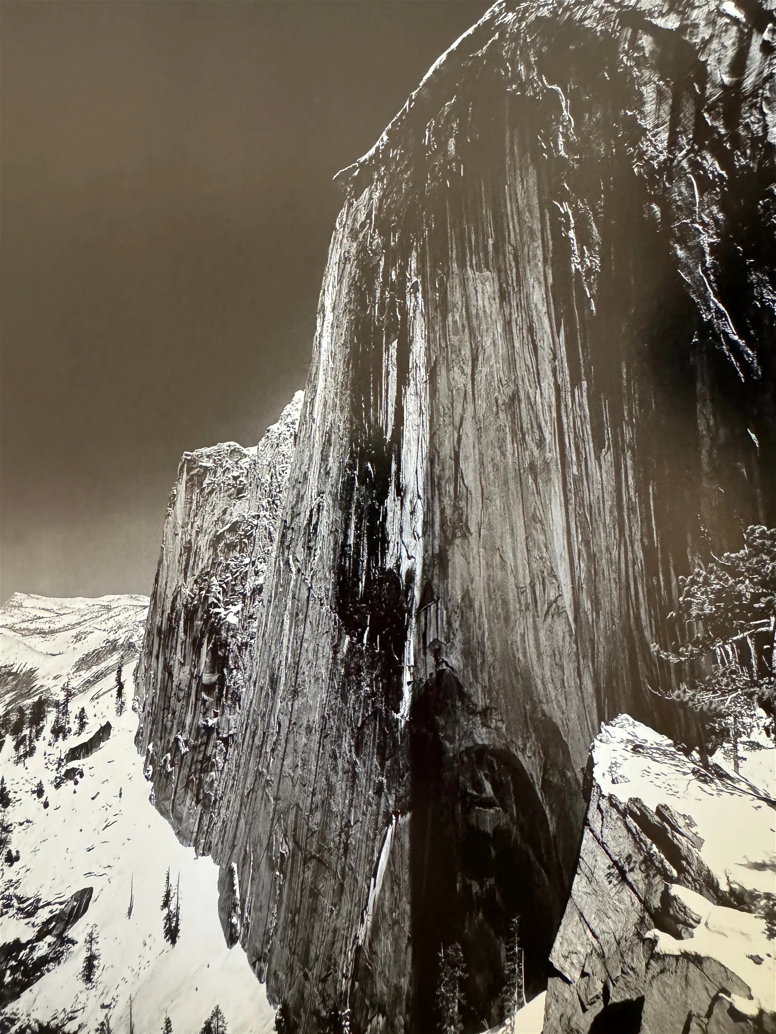 Ansel Adams "Monolith, The Face of the Half Dome, Yosemite Valley, 1927" Print