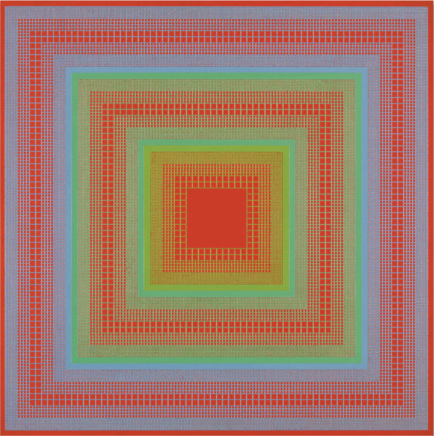 Richard Anuszkiewicz "Sunglow, 1968" Offset Lithograph