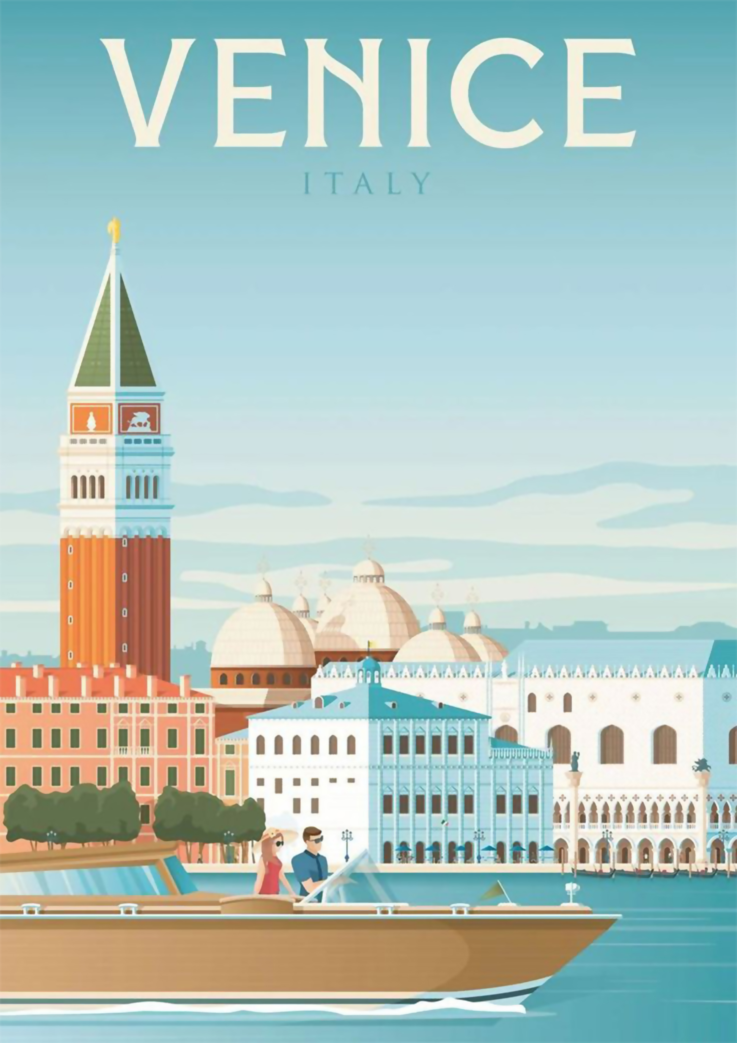 Venice, Italy Travel Poster