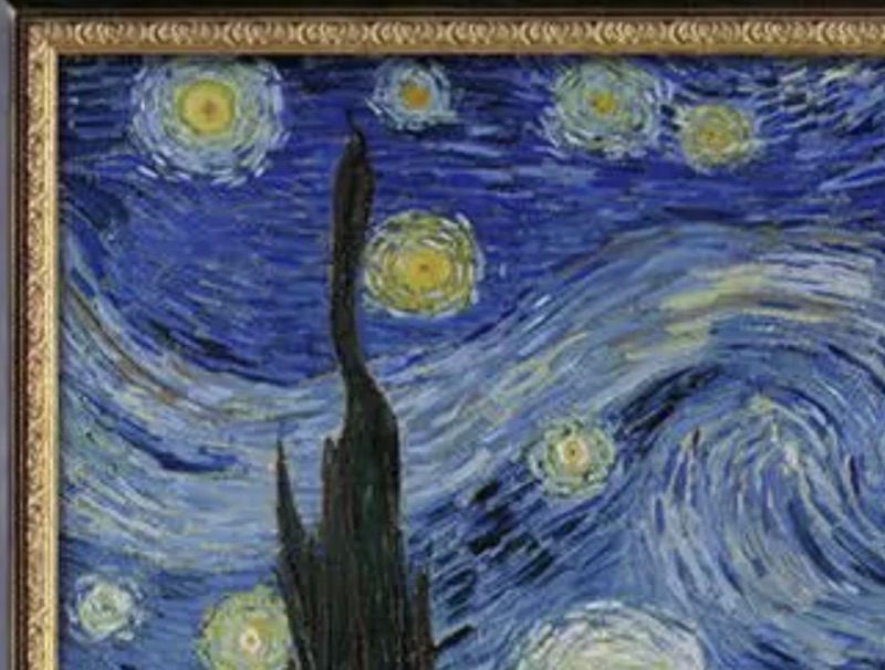Vincent Van Gogh "Starry Night, 1889" Oil Painting, After - Image 2 of 5