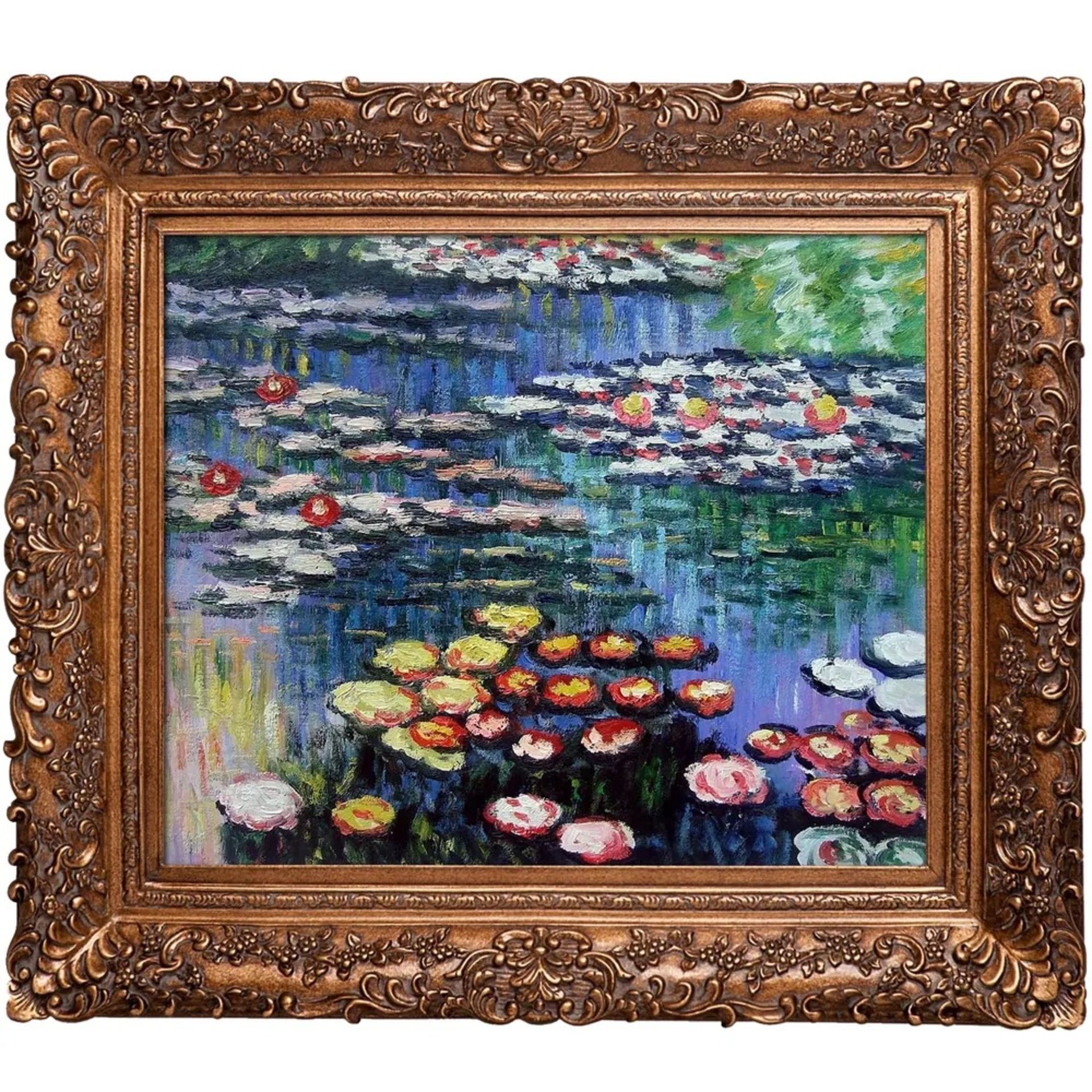 Claude Monet "Water Lilies" Oil Painting, After