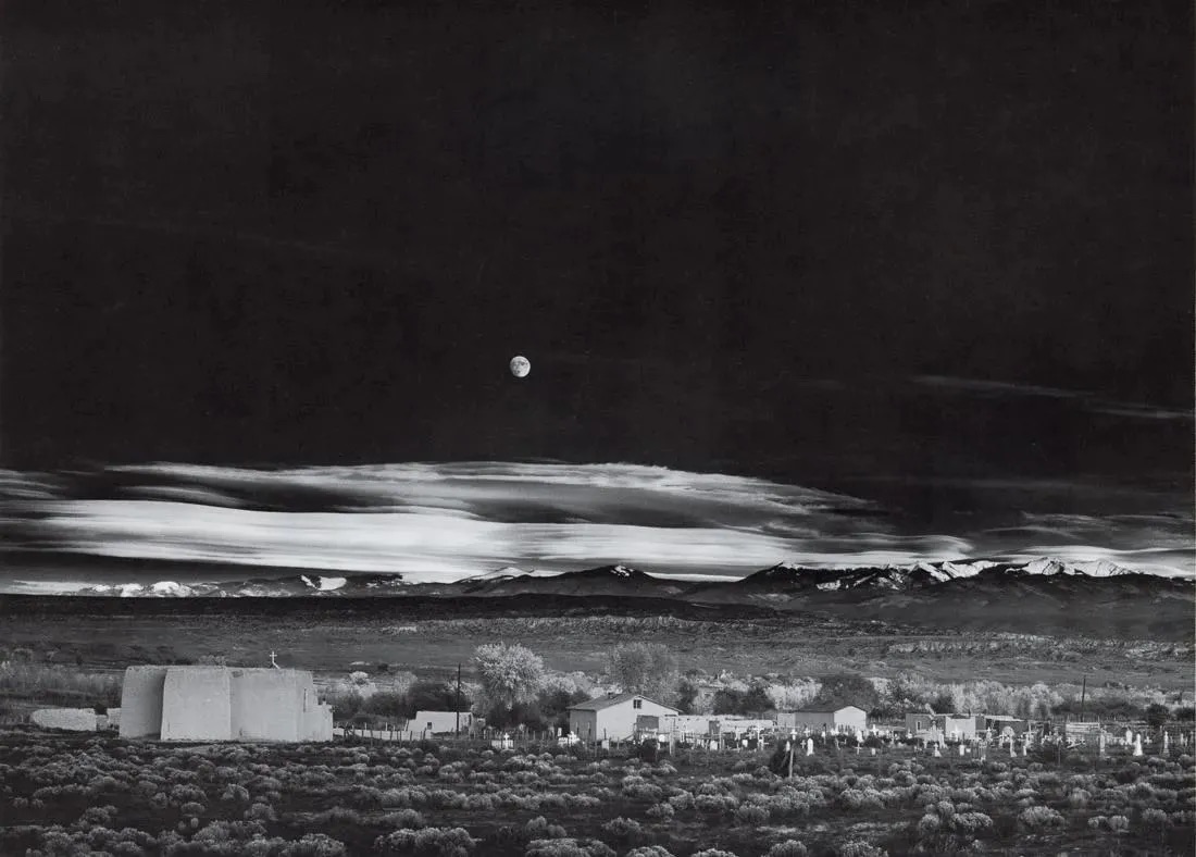 Ansel Adams "Moonrise, Hernandez, New Mexico, 1941" Print