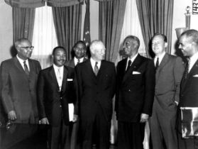 Martin Luther King Jr "With Other Leaders and Eisenhower" Photo Print