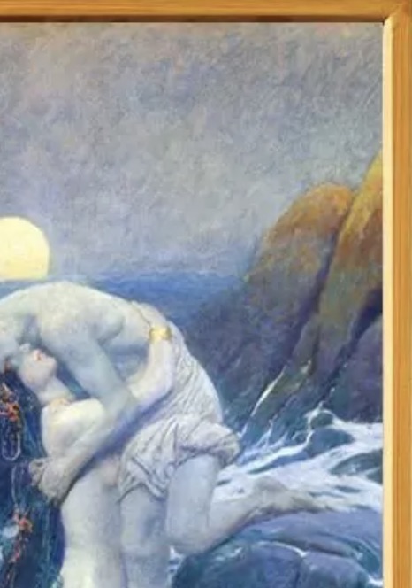 Howard Pyle "The Mermaid" Oil Painting, After - Image 3 of 5