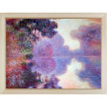 Claude Monet "Misty Morning on the Siene, 1897" Oil Painting, After