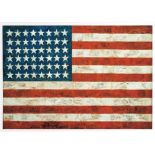 Jasper Johns: flag Offset Lithograph