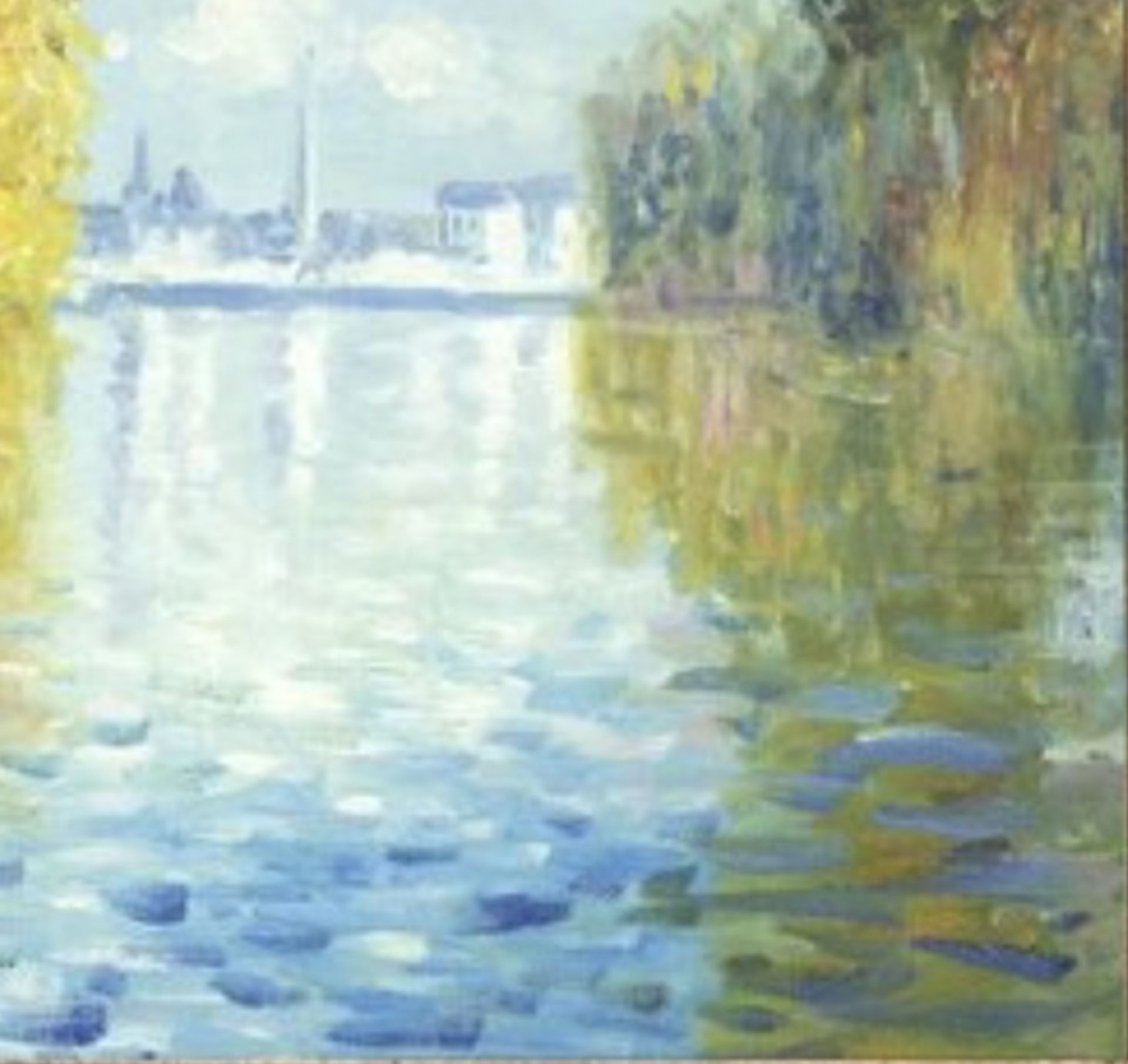 Claude Monet "Autumn at Argenteuil, 1873" Oil Painting, After - Image 6 of 6