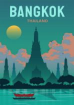 Bangkok, Thailand Travel Poster