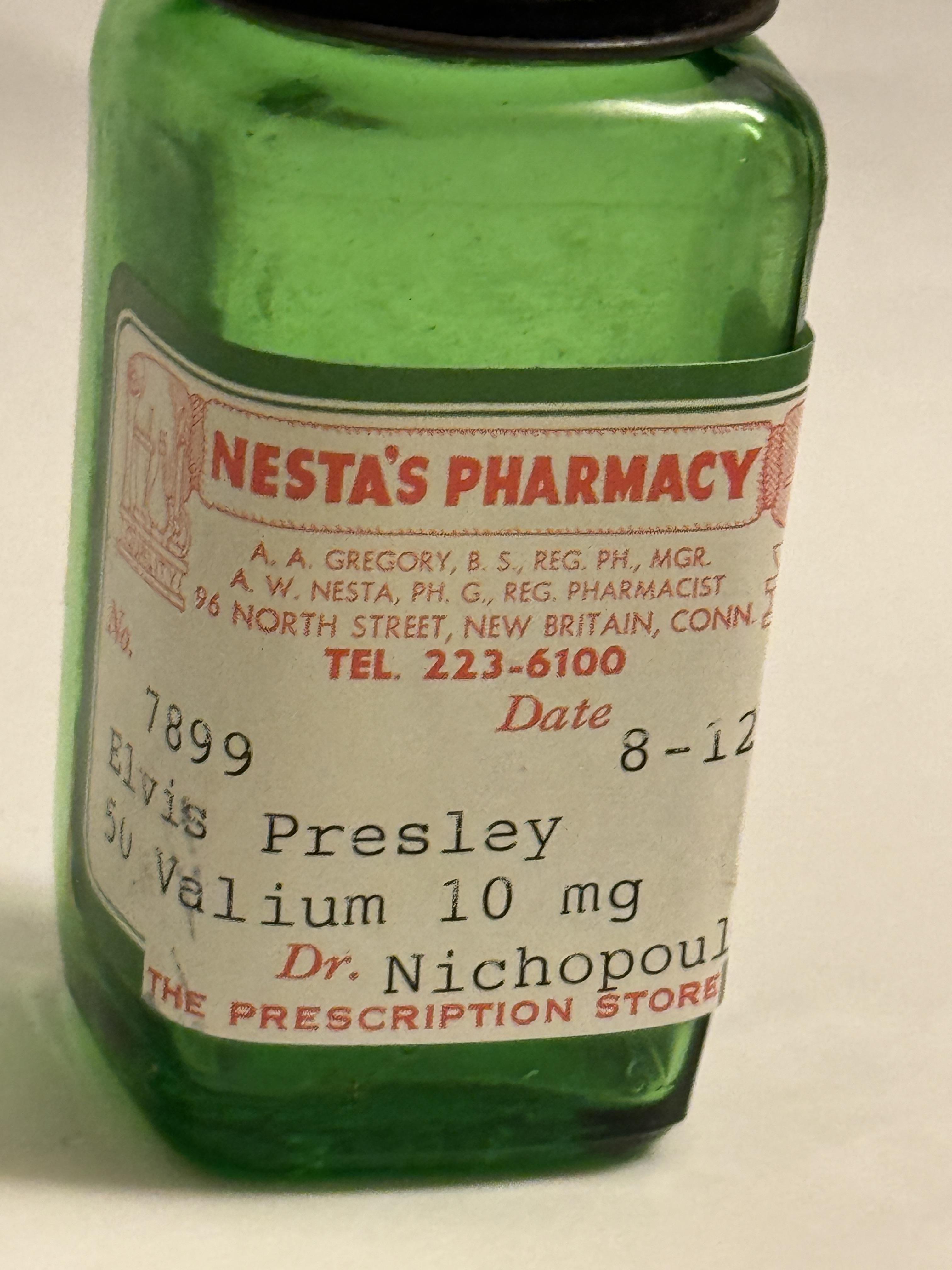 Elvis Presley Valium prescription bottle - Image 5 of 7