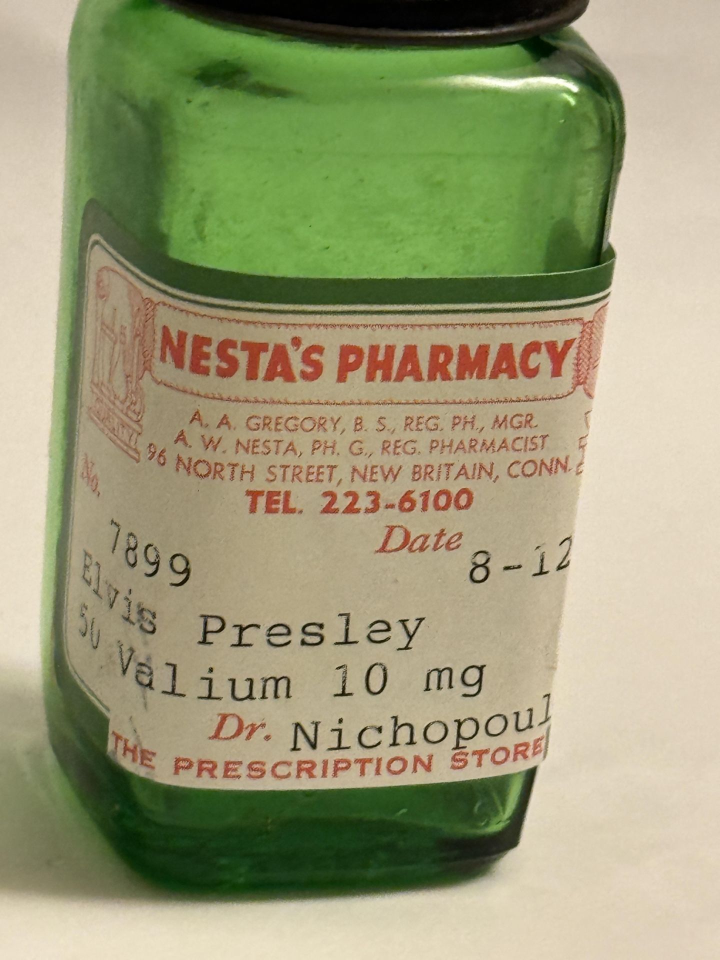 Elvis Presley Valium prescription bottle - Bild 5 aus 7