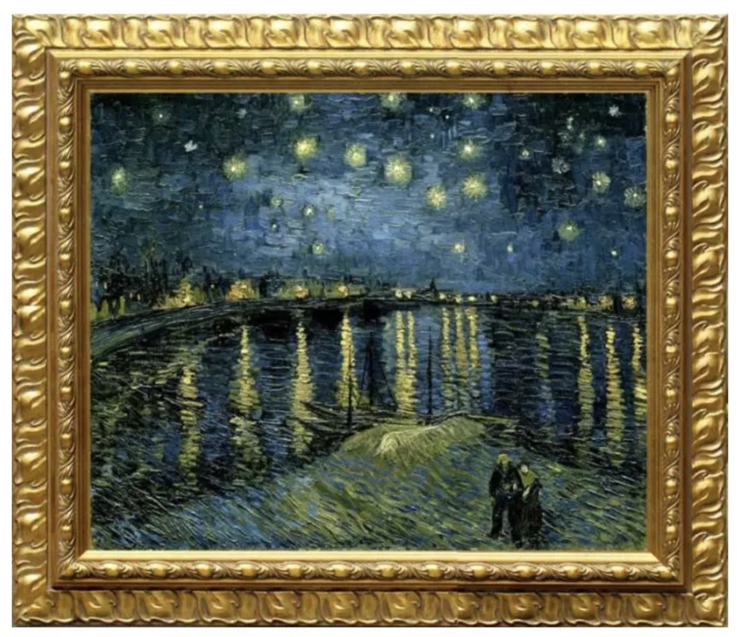 Vincent Van Gogh "Starry Night Over the Rhone" Oil Painting, After