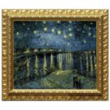 Vincent Van Gogh "Starry Night Over the Rhone" Oil Painting, After