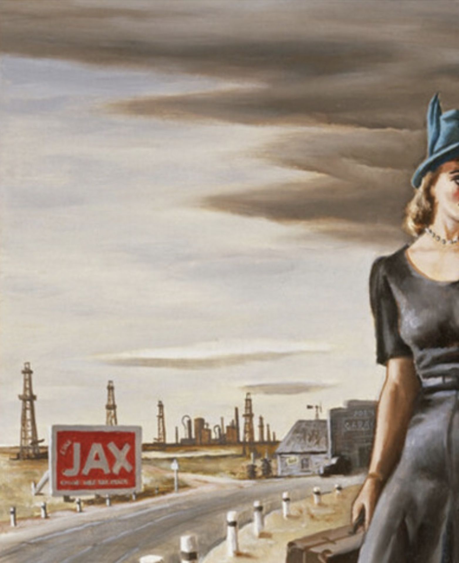 Jerry Bywaters "Oil Field Girls, 1940" Offset Lithograph - Bild 2 aus 5