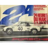 Porsche original 1970 24 Hours lithograph poster