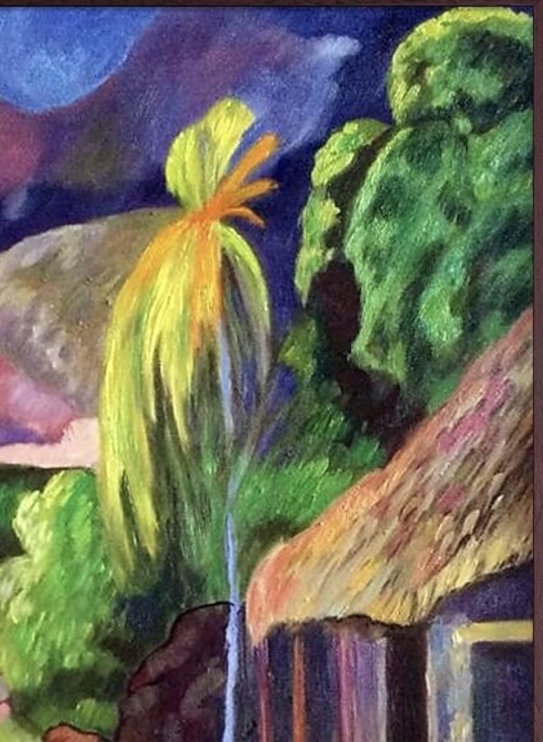 Paul Gaugin "Road in Tahiti, 1891" Oil Painting, After - Image 4 of 6