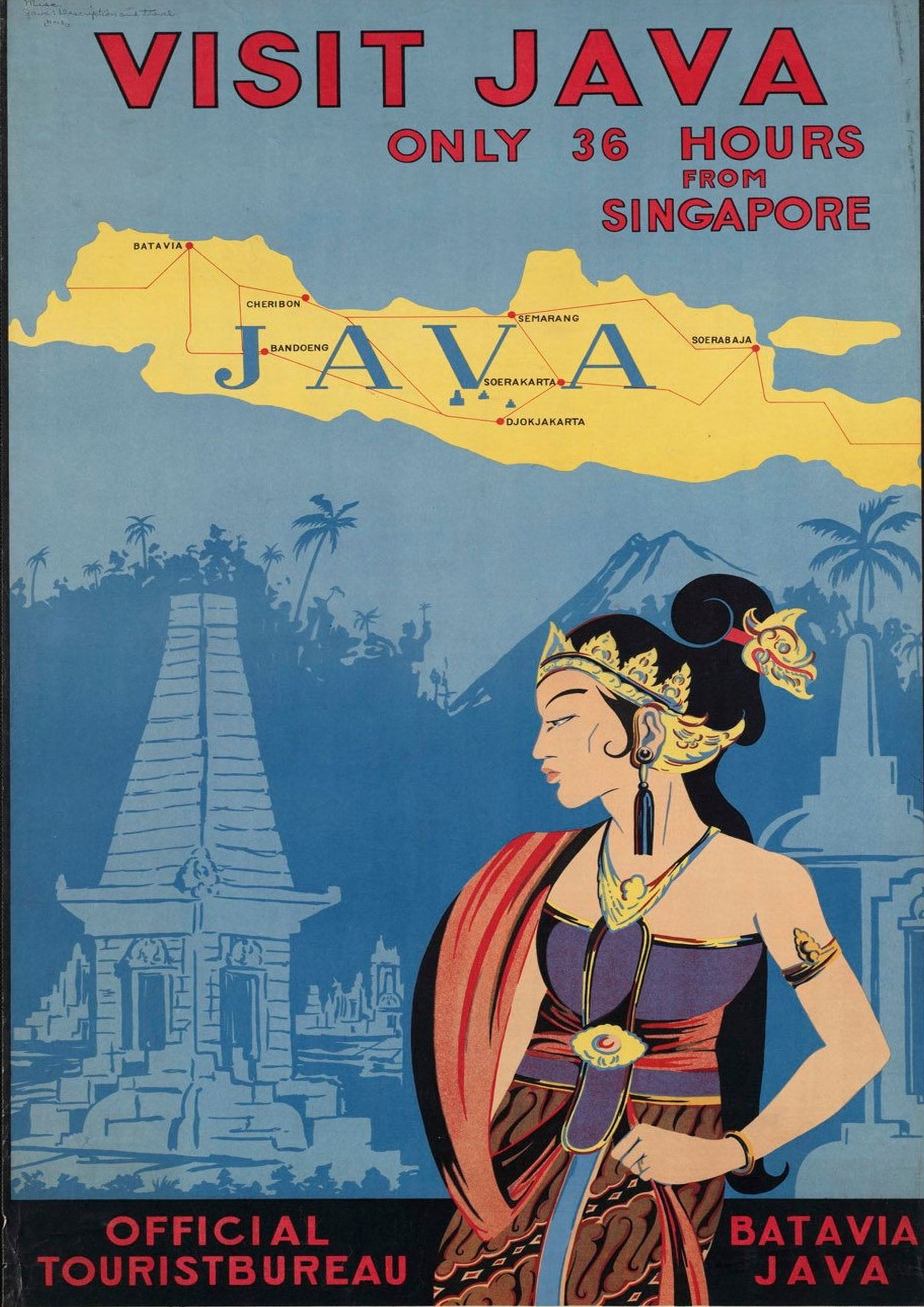 Java, Indonesia Travel Poster