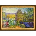 Claude Monet "Corner of the Garden at Montgeron" Oil Painting, After