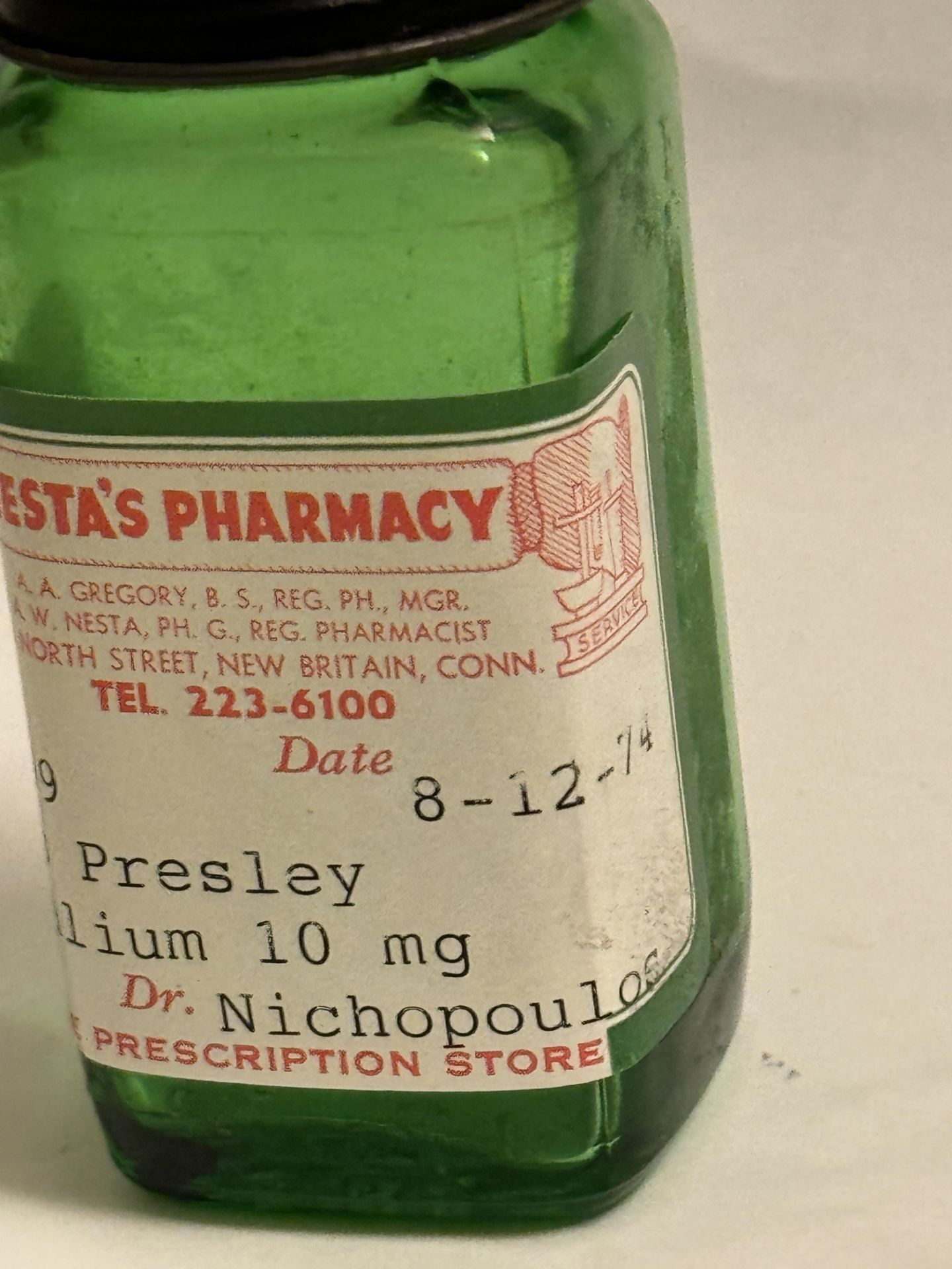 Elvis Presley Valium prescription bottle - Bild 6 aus 7