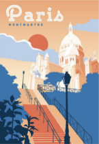 Paris, France Travel Poster