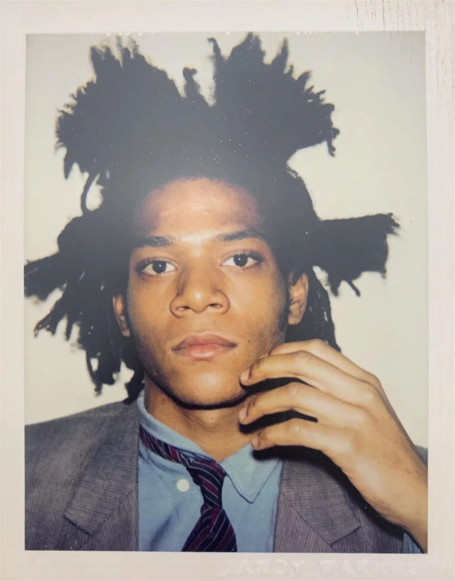 Andy Warhol "Jean-Michel Basquait, 1982" Polaroid Print