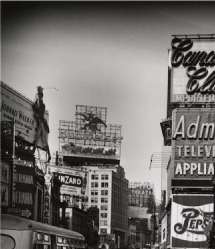 Weegee, Arthur Fellig, "Times Square, New York, 1952" Print - Image 2 of 5