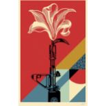 Shepard Fairey "AR-15, Lily" Signed Offset Lithograph