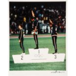 Neil Leifer (American, 1942- ) Black Power Salute on Olympic Medal Stand photograph