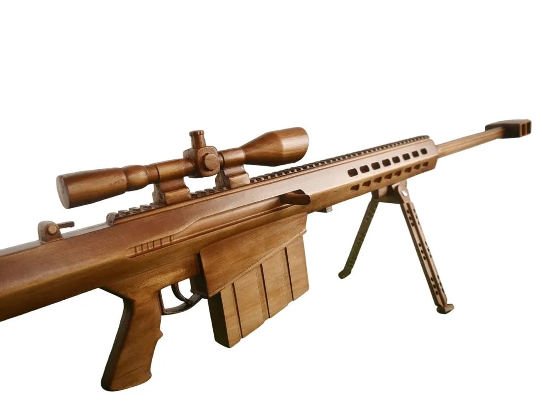 Barrett M82 Wooden Scale Desk Display - Image 6 of 6