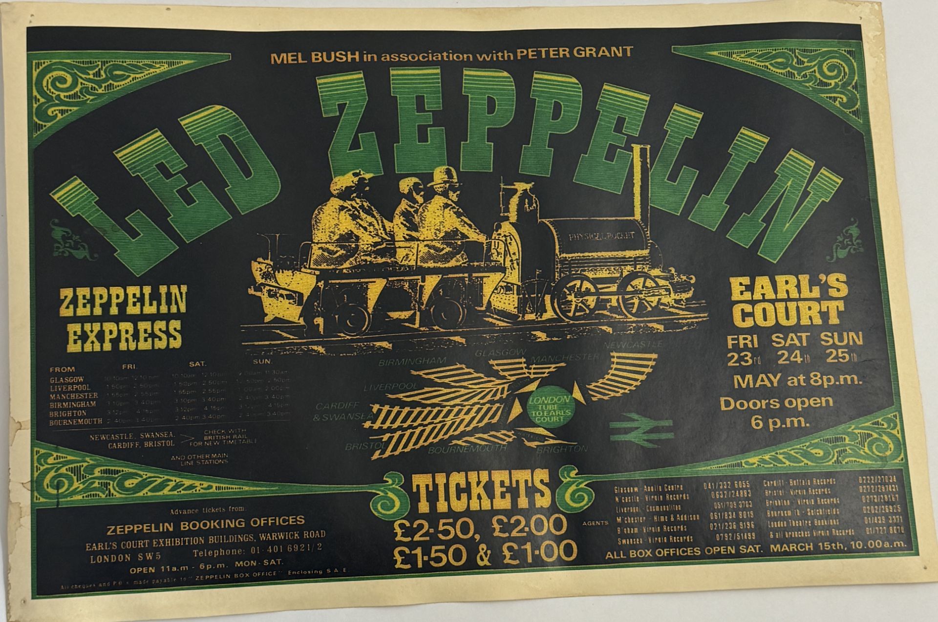Led Zeppelin Concert Poster