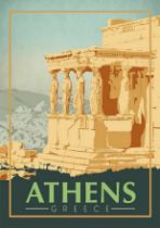 Athens, Greece Travel Poster