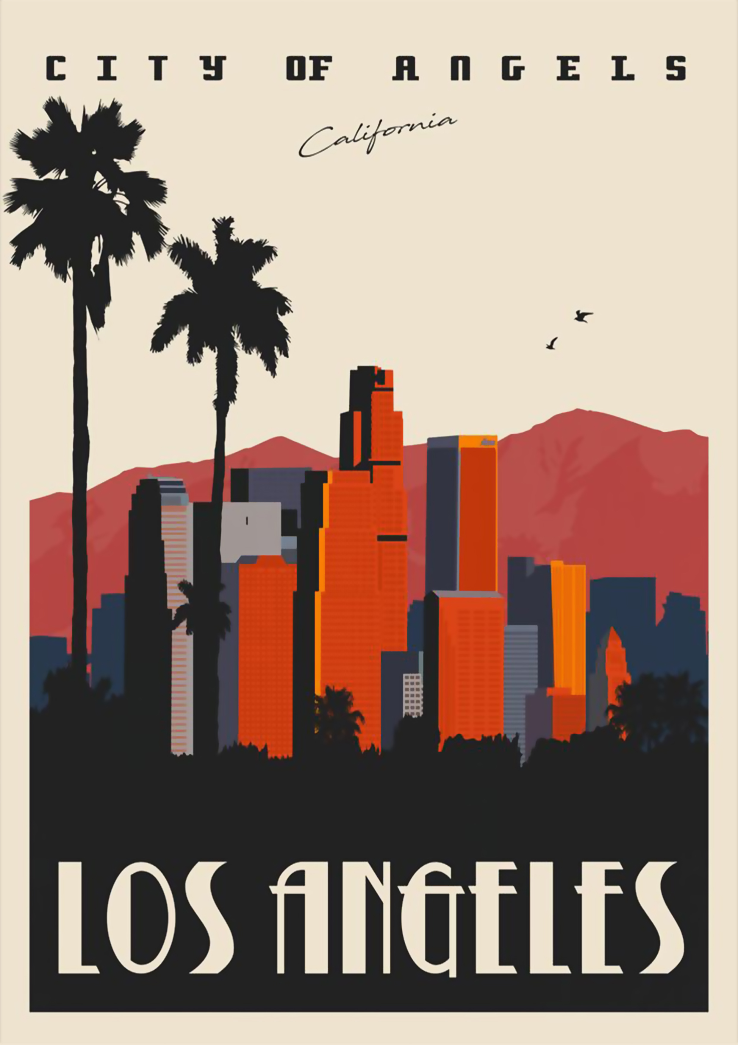 Los Angeles, California Travel Poster