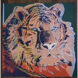 After Andy Warhol siberian Tiger Screenprint (w/stamp)