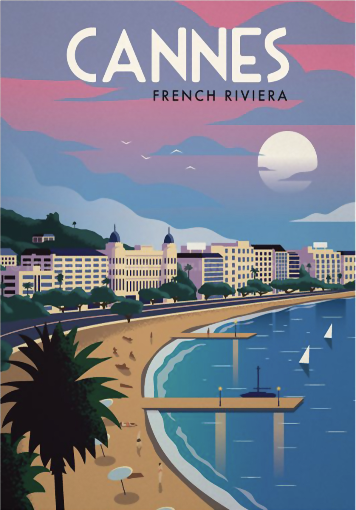 Cannes Travel Poster - Image 2 of 2