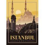 Istanbul, Turkey Travel Poster