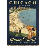 Chicago, Illinois Travel Poster
