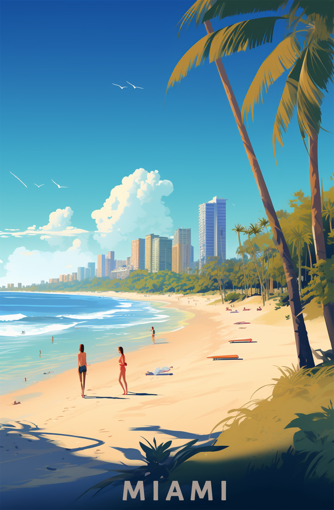 Miami Travel Poster