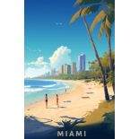 Miami Travel Poster