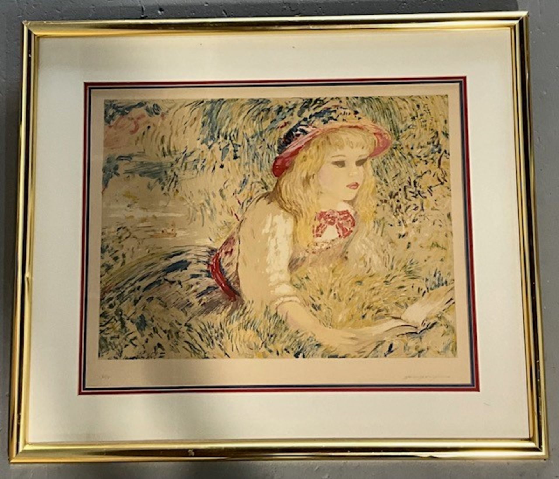 RENOIR LITHOGRAPH PENCIL SIGNED AND NUMBERED