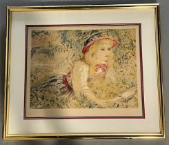 RENOIR LITHOGRAPH PENCIL SIGNED AND NUMBERED