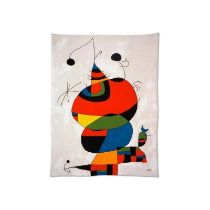 Joan Miro "Femme, oiseau, etoile, 1966" Tapestry