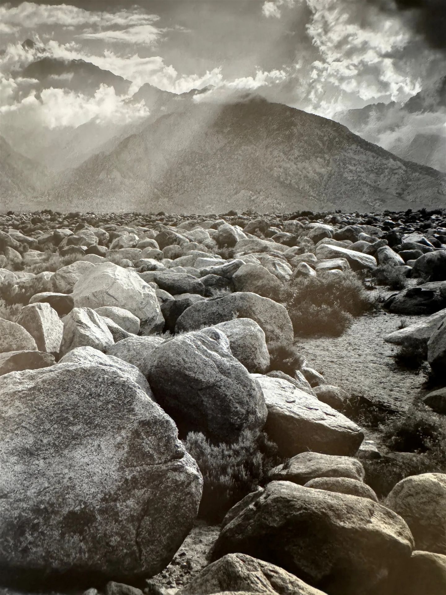 Ansel Adams "Mount Williamson, Sierra Nevada, from Manzanar, 1944" Print - Bild 2 aus 5