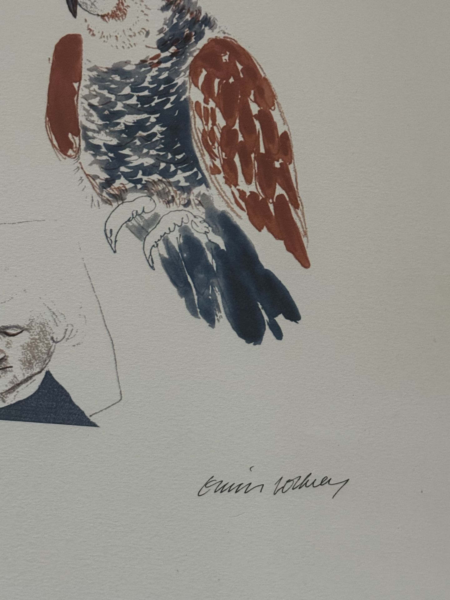David Hockney offset lithograph plate signed hand numbered - Bild 3 aus 6