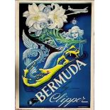 BORIS ARTZBASHEFF Bermuda Clipper Poster