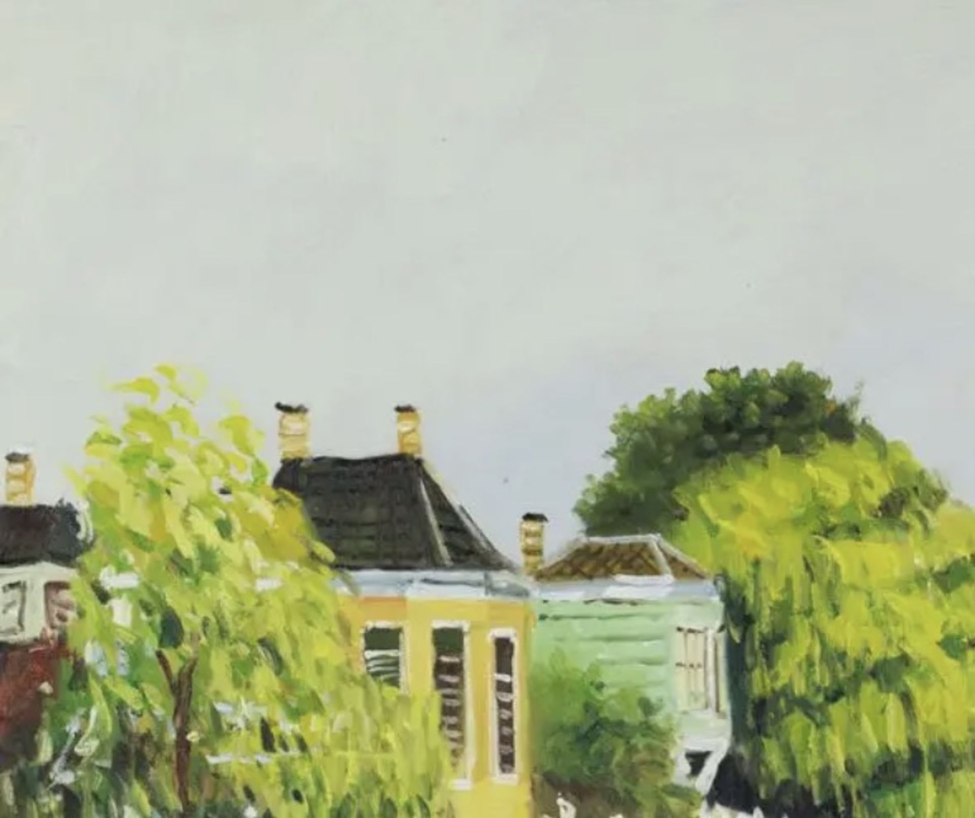 Claude Monet "Houses on the Achterzaan, 1871" Oil Painting, After - Bild 3 aus 3