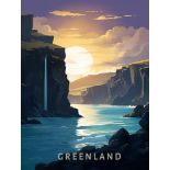Greenland Travel Poster