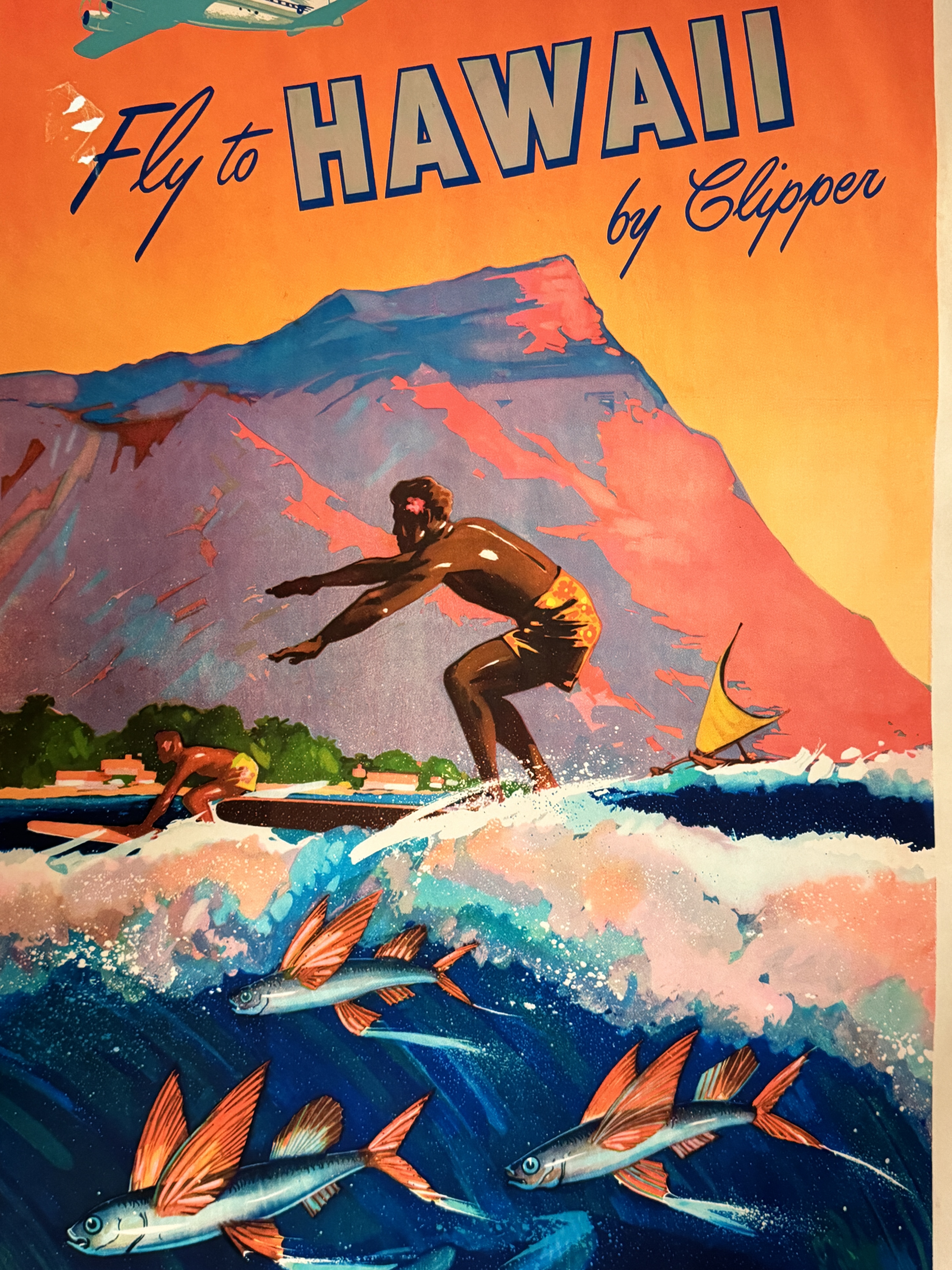 Fly To Hawaii By Clipper Poster - Image 2 of 2