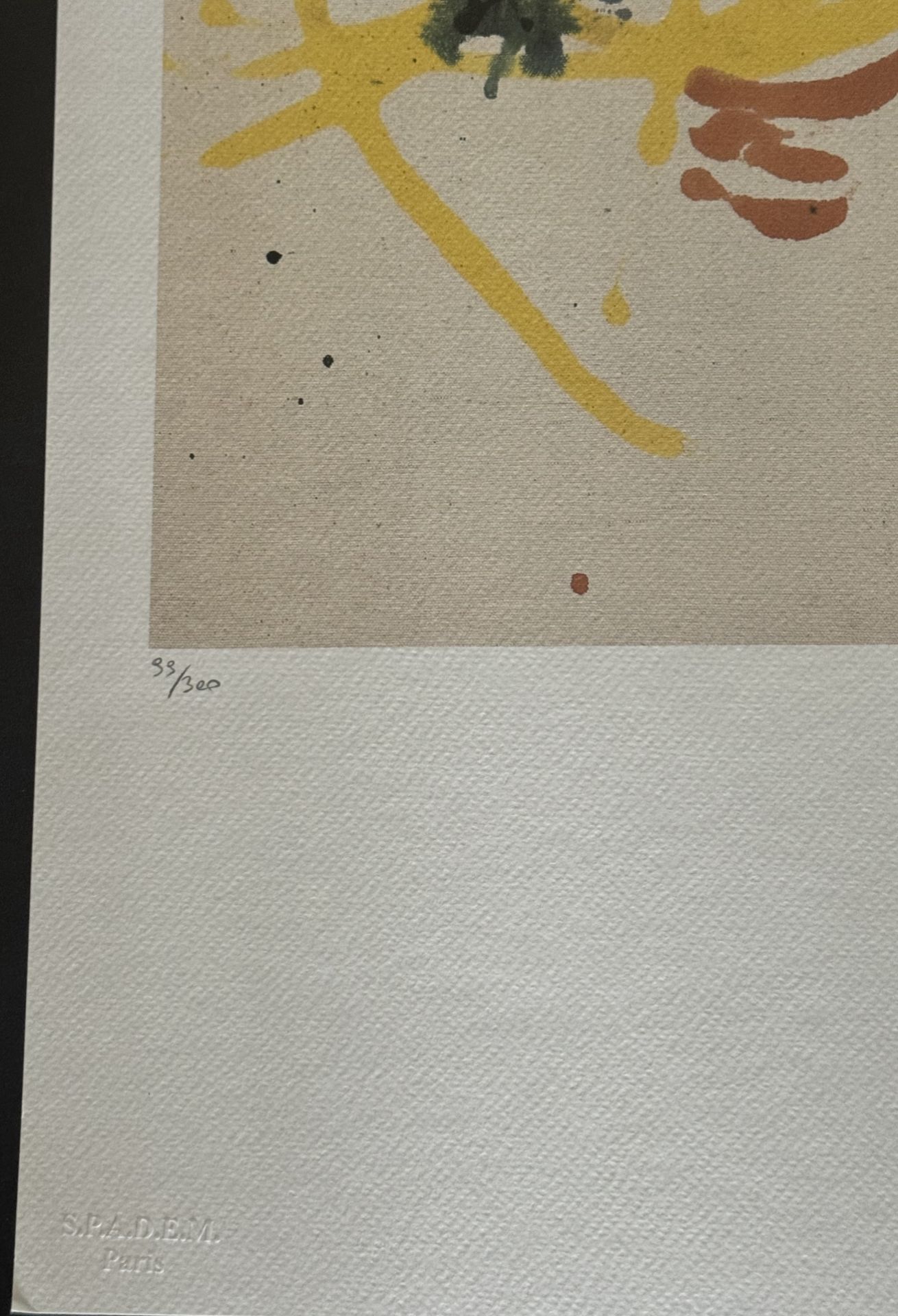 Jackson Pollock offset lithograph plate signed - Bild 3 aus 5