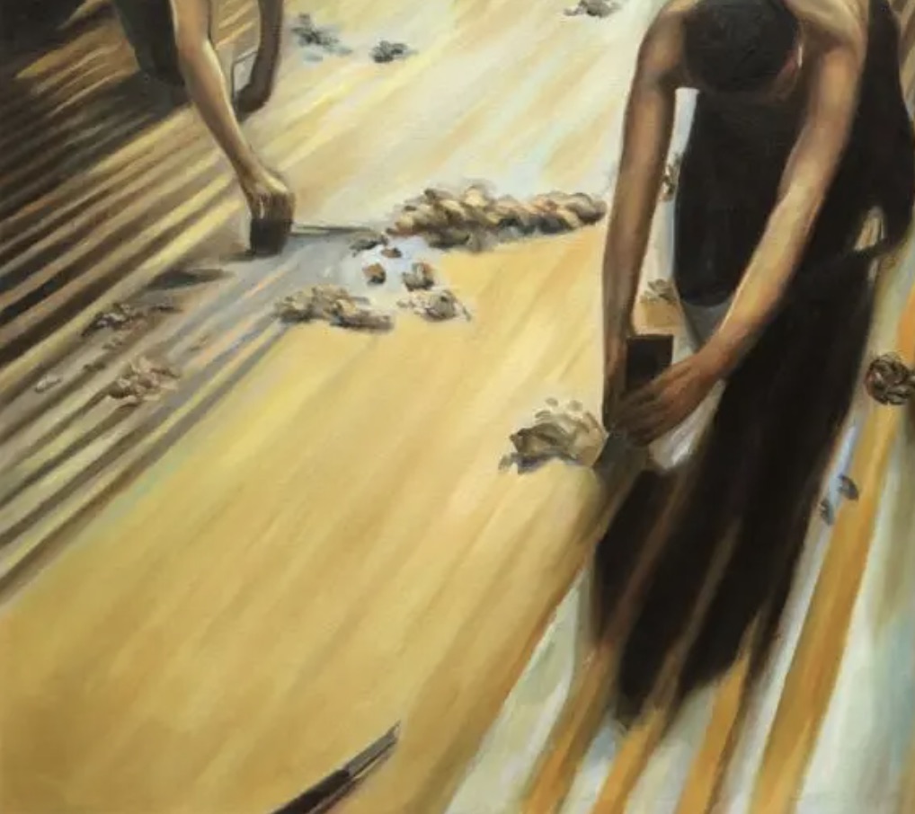 Gustave Caillebotte "The Floor Scrapers, 1875" Oil Painting, After - Image 4 of 5