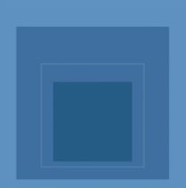 Josef Albers Homage to the Square "Blue" Offset Lithograph, After